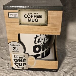 Extra Large White Coffee Mug